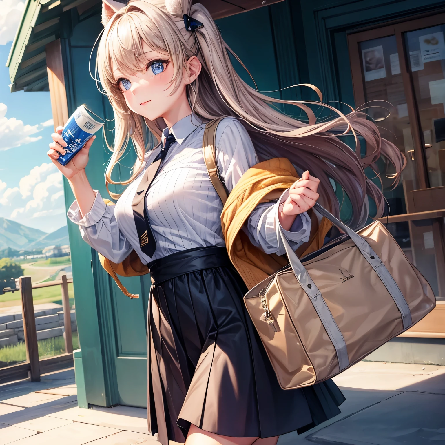1 Girl , (can't believe it_Ridiculous:1.5), 'alone' 'very subtle , beautiful girl , 8k wallpaper,cherry blossoms:1.6,