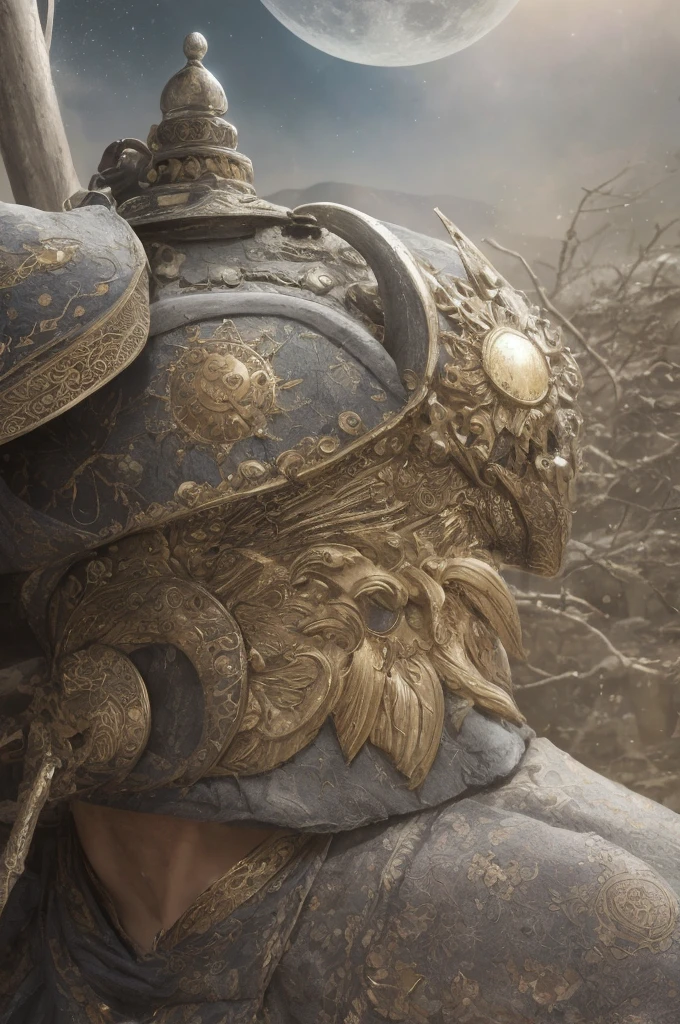masterpiece, best quality, high quality, extremely detailed 8k CG unit wallpaper, depth of field, HDR, photorealistic, extremely detailed, intricate, high detail, sun reflecting moon
