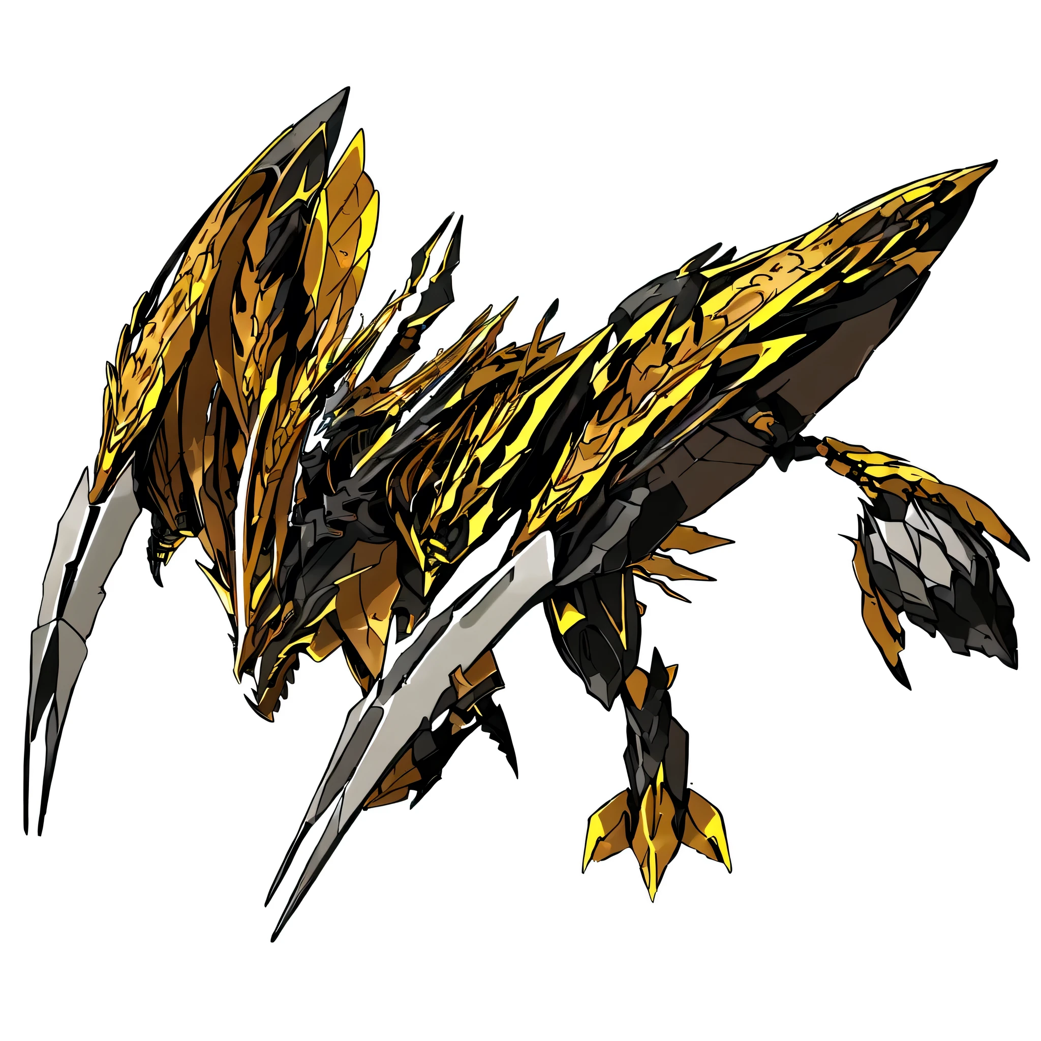 there is a drawing of a dragon with a long tail, pterodactyl mecha, sharp robot dragon claws, giratina, well armored mech dragon, glaive, concept art of omegamon, zoids art, official concept art, sleek mecha female dragon head, sharp sleek cyborg dragon head, in monster hunter armor, symmetric concept art