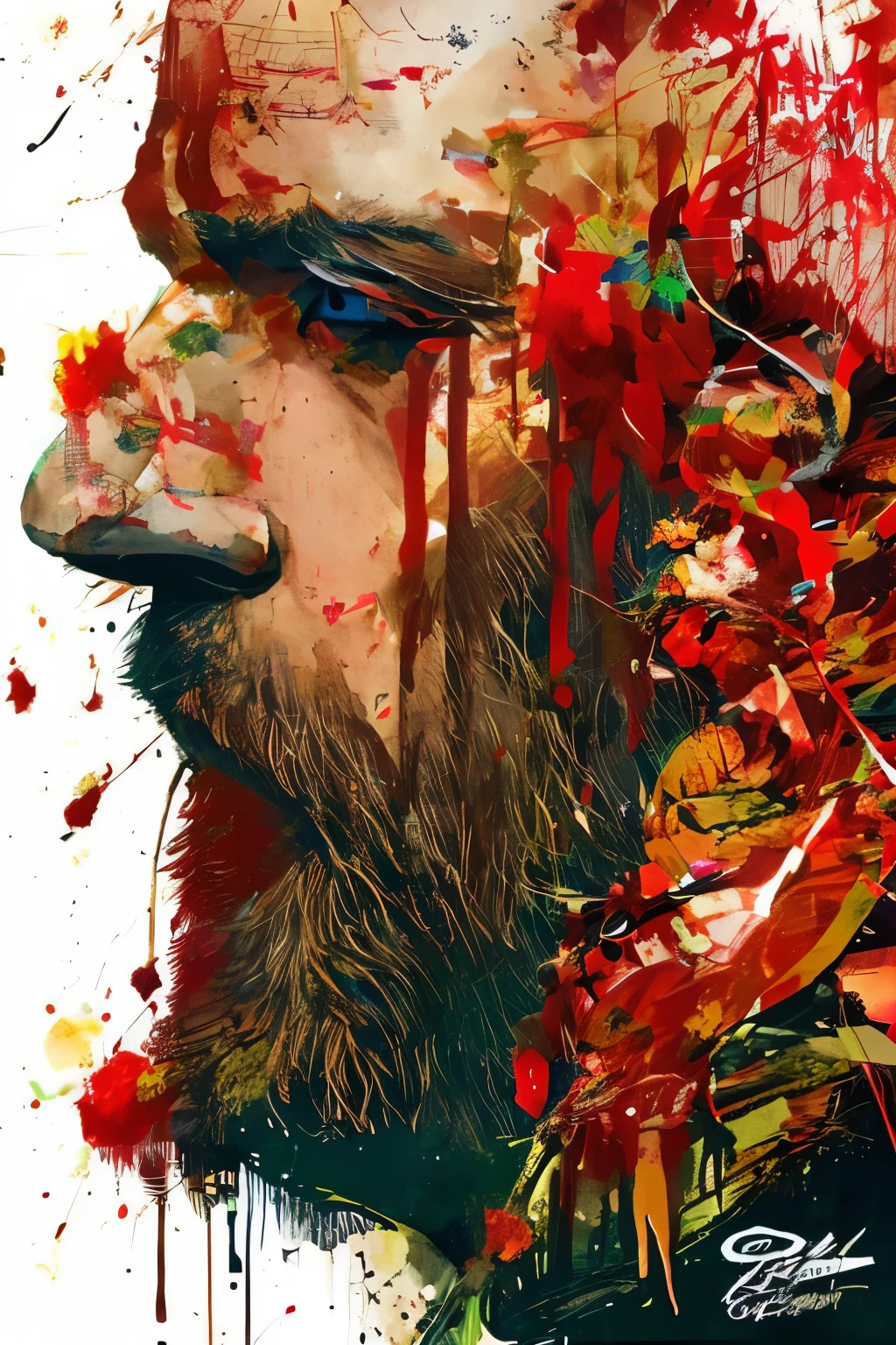ronald mcdonald, carne griffiths, by greg rutkowski