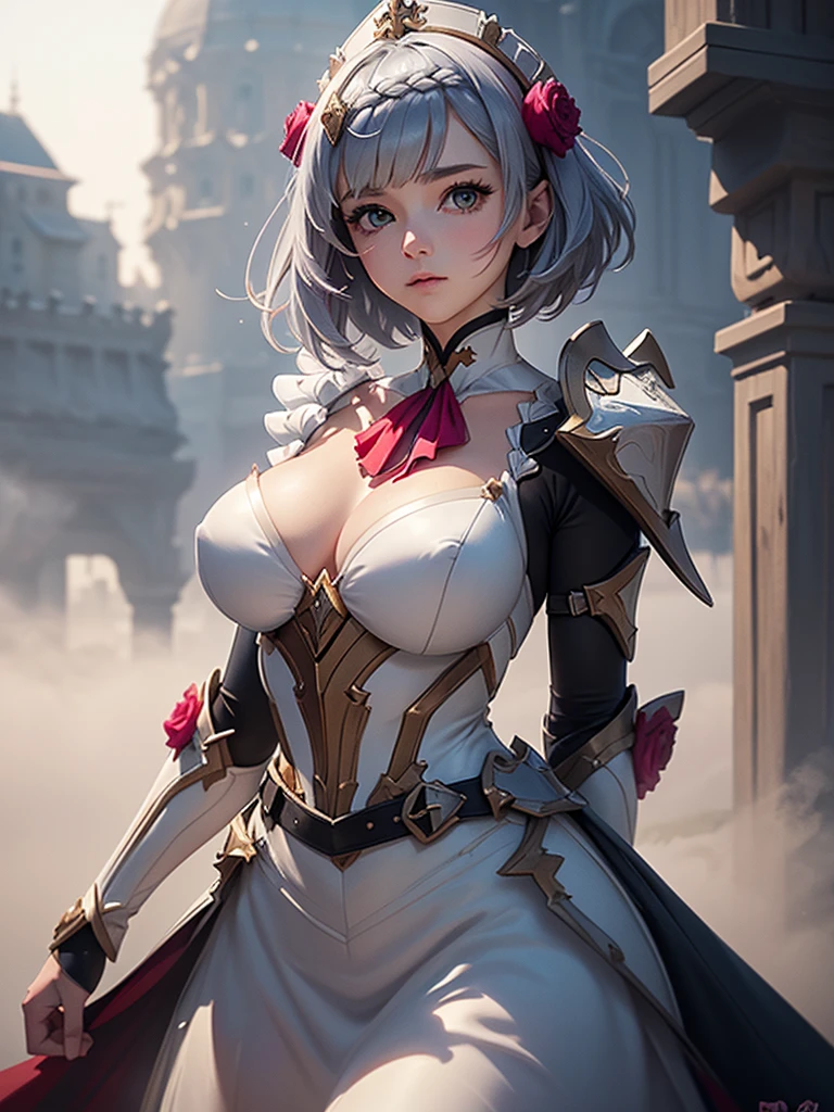 [Noelledef]:1.5,((Masterpiece,of the highest quality,Detailed images,Beautiful images))1.4(noel images、by bob、monstad、The wind blowandoble, Overall bright lighting、backlight、A fantastic atmosphere、thick fog)1.1(Beautiful body lines、beautiful neckline) color RGB 
