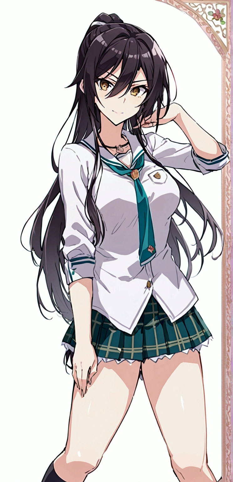 Shirase Sakuya,Black knee socks