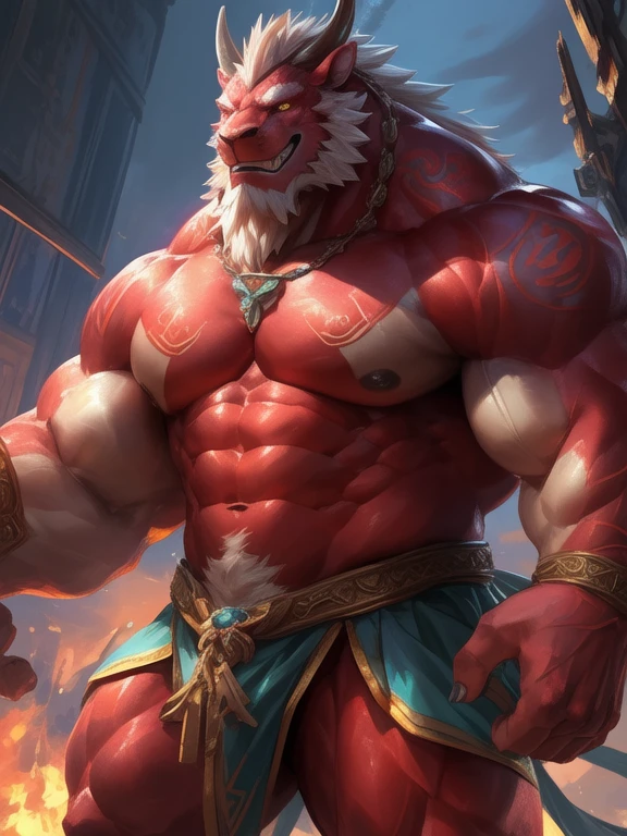 by lindong, lucusold, lanxus, a man with huge muscle,muscle god,loong,((loong)), furry loong wearing ((daily clothes )),the twelve Chinese zodiac signs, ((muscular, eightpack)), marvelous smile , look at the auidence,thick,sexy,nsfw, lowres, giant and muscular,v-shape body,tall and big,thick and long leg,golden ratio figure, danbooru and artstation,furaffinity,X.com, heavy detailed, insanely inflated hips,strong upper body,strong lower body,proportionally arms, commission for high res, detailed but rough, semirealistic:1.3,detail face and eyes,detailed hands,realistic hands,realistic face,realistic and detailed eyes,by echin,by hun,by taver009