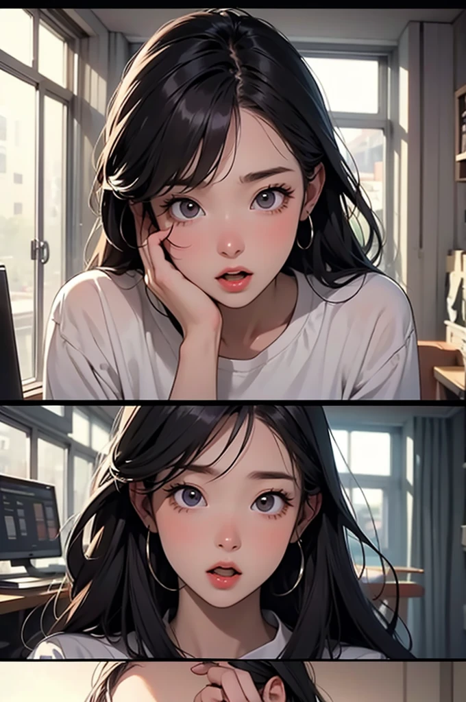 woman,(1 person),(((Surprised)))