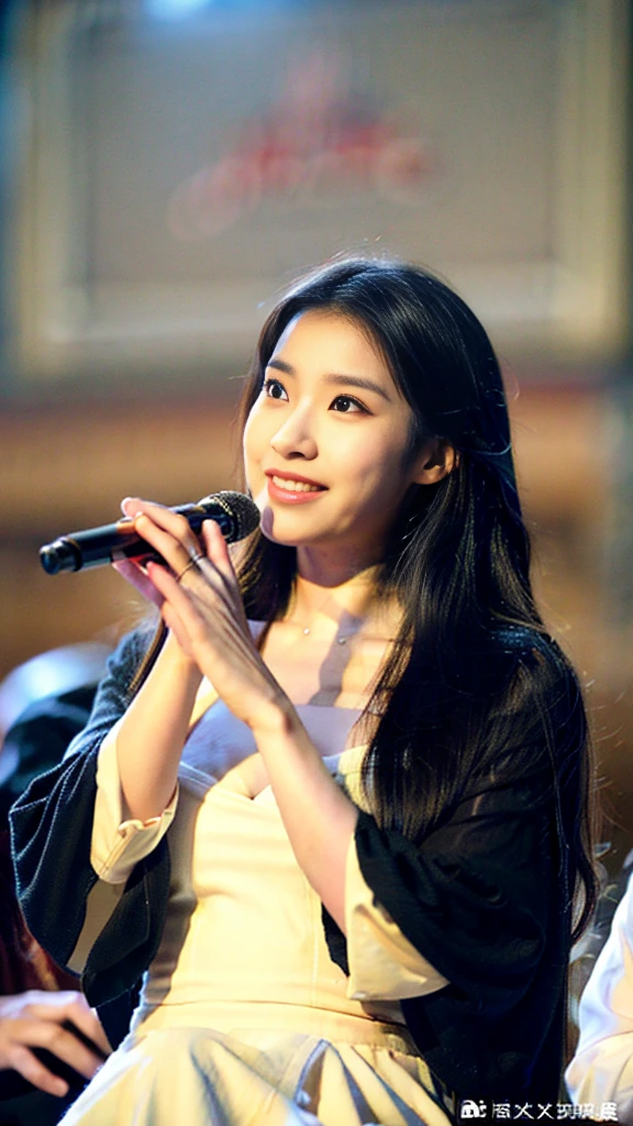 ((Half Japan and half Spanish, The most beautiful idol face in Japan,Perfect smile looking at the camera,25-years old,Perfect face,Playing the flute,Turn to this,View here,Stand on stage in the concert hall,Play gracefully,On the stage of the concert hall,Elegant and beautiful dresses,Perfect fingers,perfect arms,A big smile is staring at me.....,Biggest smile,Graceful and beautiful)),((Extravagant concert hall,Detailed backgrounds of the highest quality,The ultra -The high-definition,Perfect Anatomy,high-definition RAW color photography,professional photograpy, extremely delicate and beautiful, Extremely detailed,finely detail, Huge file size,Top image quality,8K,Photos taken with a single-lens reflex camera,Award-Winning Works,masutepiece))Woman in a yellow dress playing the flute, young girl playing flute, Yoshitomo Nara, musician, elegant japanese woman, stock photograph, A Japanese Lady, stock photograph, Japanese Models, istockphoto, in a japanese apartment, Stock Photo, ;Open mouth, marketing photo, istock,Super huge breasts,Cleavage
