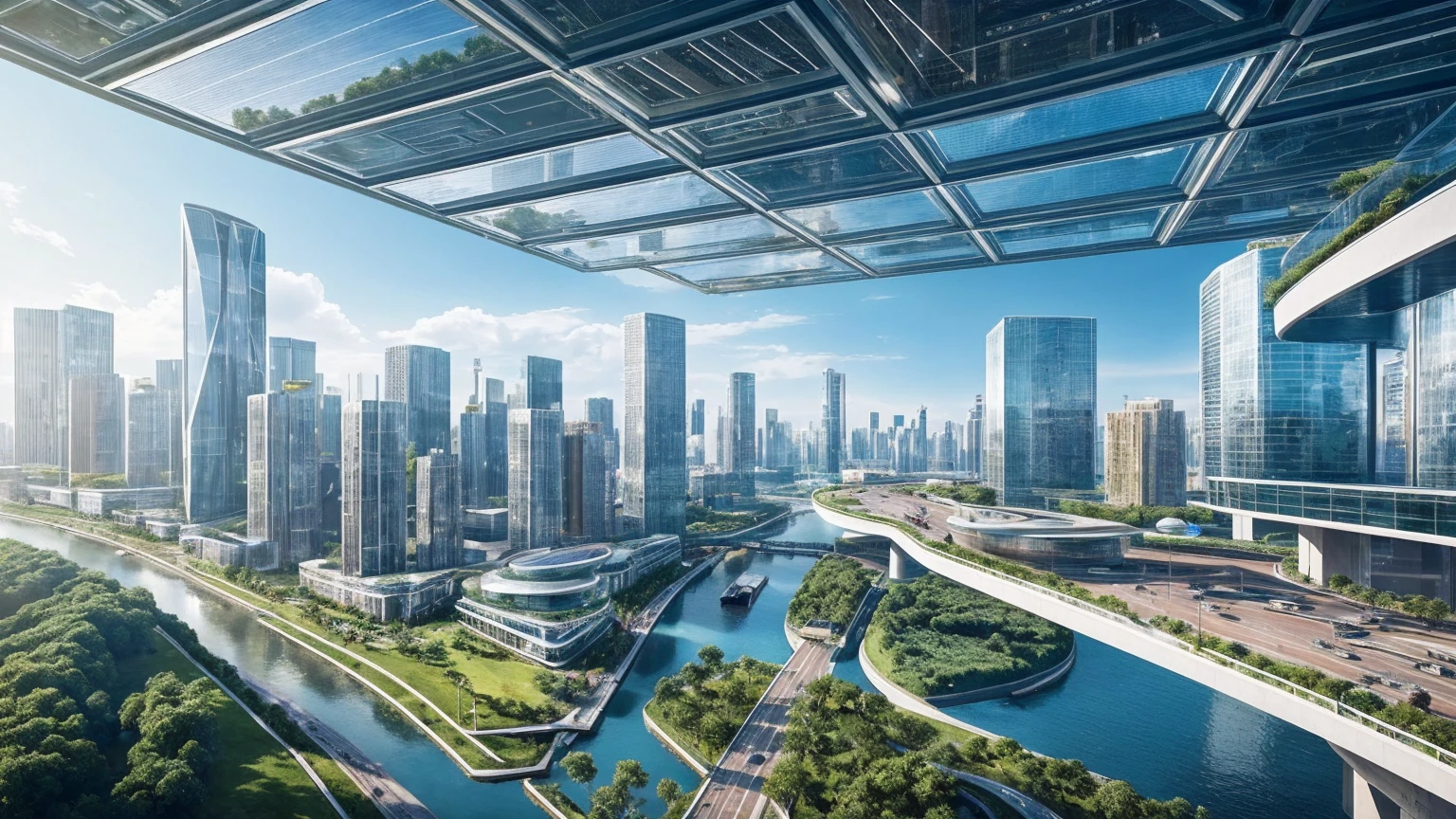 (Best quality,4K,8K,A high resolution,Masterpiece:1.2),Ultra-detailed,(Realistic,Photorealistic,photo-realistic:1.37),Futuristic floating city,Futuristic technology,Huge urban high-tech tablet platform,Airship,Floating in the sky,Futuristic city,Small airships around,High-tech hemispherical platform,Colorful lights,Advanced architecture,modernn architecture,skyscrapper,Access the cloud,Scenic beauty,view over city,Impressive design,Blend seamlessly with nature,energetic and vibrant atmosphere,Futuristic transportation system,Parking is suspended,Transparent path,Lush greenery,Sky gardens,cascading waterfalls,Magnificent skyline,reflections on the water,Sparkling river,Architectural innovation,futuristic skyscrapers,Transparent dome,The shape of the building is unusual,Elevated walkway,Impressive skyline,Glowing lights,Futuristic technology,Minimalist design,Scenic spots,Panoramic view,Cloud Piercing Tower,Vibrant colors,epic sunrise,epic sunset,Dazzling light display,magical ambiance,The future city,Urban Utopia,LuxuryLifestyle,Innovative energy,sustainable development,Smart city technology,Advanced infrastructure,Tranquil atmosphere,Nature and technology live in harmony,Awesome cityscape,Unprecedented urban planning,Architecture connects seamlessly with nature,High-tech metropolis,A cutting-edge engineering marvel,The future of urban living,Visionary architectural concept,Energy-efficient buildings,Harmony with the environment,A city floating above the clouds,Utopian dreams become reality,The possibilities are endless,State-of-the-art transportation network,Green energy integration,Innovative materials,Impressive holographic display,Advanced communication system,Breathtaking aerial view,Quiet and peaceful environment,Modernist aesthetics,Ethereal beauty
