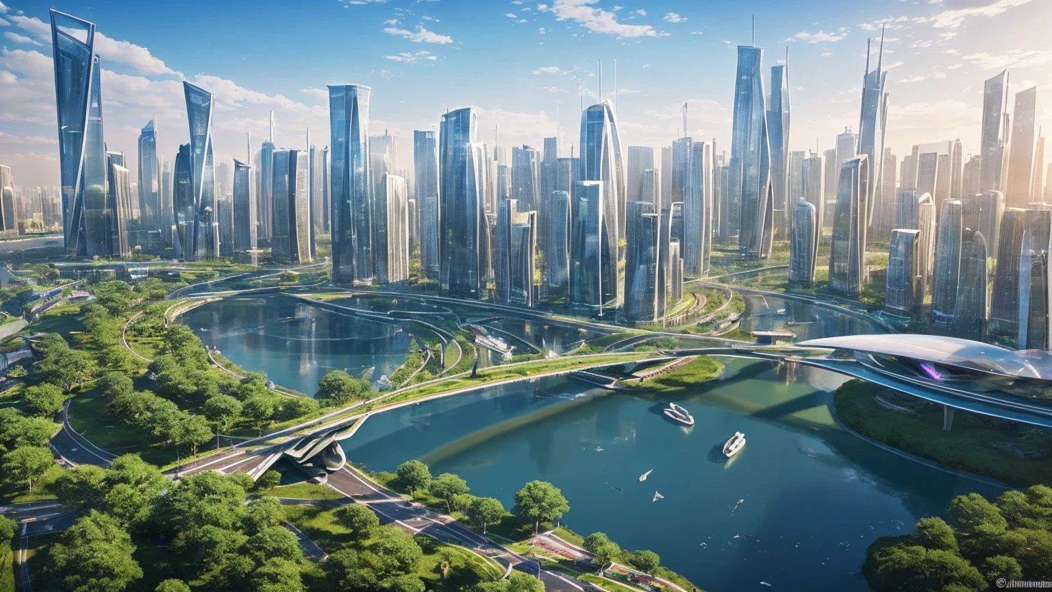 (Best quality,4K,8K,A high resolution,Masterpiece:1.2),Ultra-detailed,(Realistic,Photorealistic,photo-realistic:1.37),Futuristic floating city,Futuristic technology,Huge urban high-tech tablet platform,Airship,Floating in the sky,Futuristic city,Small airships around,High-tech hemispherical platform,Colorful lights,Advanced architecture,modernn architecture,skyscrapper,Access the cloud,Scenic beauty,view over city,Impressive design,Blend seamlessly with nature,energetic and vibrant atmosphere,Futuristic transportation system,Parking is suspended,Transparent path,Lush greenery,Sky gardens,cascading waterfalls,Magnificent skyline,reflections on the water,Sparkling river,Architectural innovation,futuristic skyscrapers,Transparent dome,The shape of the building is unusual,Elevated walkway,Impressive skyline,Glowing lights,Futuristic technology,Minimalist design,Scenic spots,Panoramic view,Cloud Piercing Tower,Vibrant colors,epic sunrise,epic sunset,Dazzling light display,magical ambiance,The future city,Urban Utopia,LuxuryLifestyle,Innovative energy,sustainable development,Smart city technology,Advanced infrastructure,Tranquil atmosphere,Nature and technology live in harmony,Awesome cityscape,Unprecedented urban planning,Architecture connects seamlessly with nature,High-tech metropolis,A cutting-edge engineering marvel,The future of urban living,Visionary architectural concept,Energy-efficient buildings,Harmony with the environment,A city floating above the clouds,Utopian dreams become reality,The possibilities are endless,State-of-the-art transportation network,Green energy integration,Innovative materials,Impressive holographic display,Advanced communication system,Breathtaking aerial view,Quiet and peaceful environment,Modernist aesthetics,Ethereal beauty