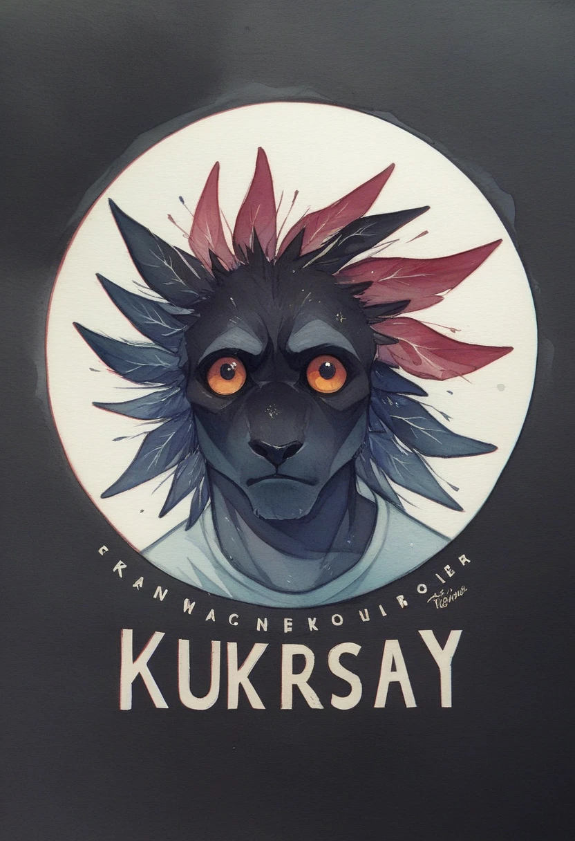 High quality, logo style, watercolor, with 3D effect, as if puff printing. Powerful logo with strong, dark colors, of a toucan. Monochromatic background, by yukisakura, incredible and original colors of the species. Traditional Screen Printing: "Create a t-shirt design with traditional screen printing using layers of solid, overlapping colors."