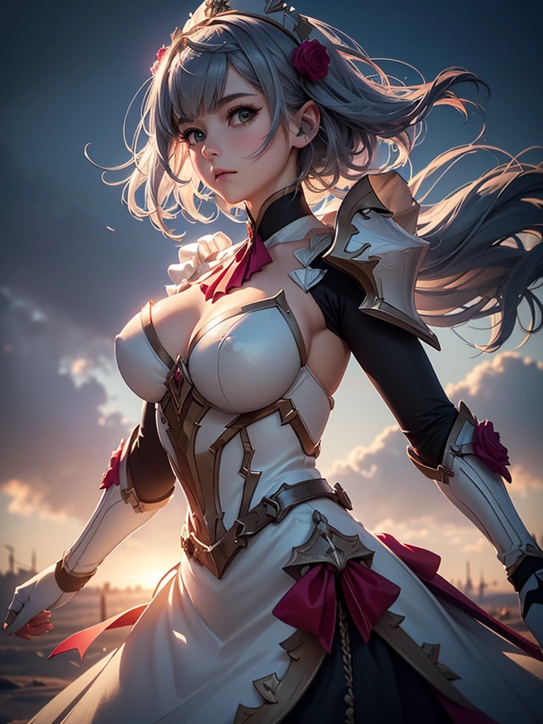 [Noelledef]:1.5,((Masterpiece,of the highest quality,Detailed images,Beautiful images))1.4(noel images、by bob、monstad、The wind blowandoble, Overall bright lighting、backlight、A fantastic atmosphere、thick fog)1.1(Beautiful body lines、beautiful neckline) color RGB 
