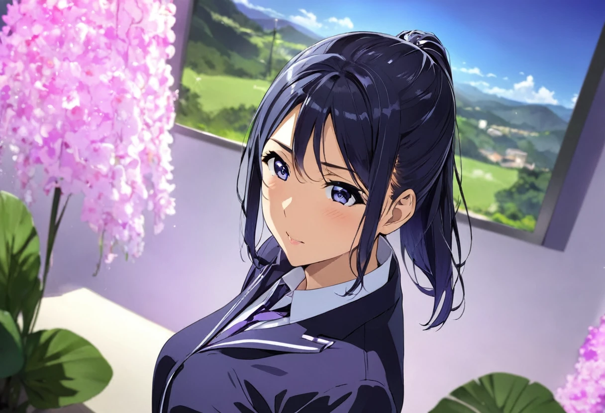 Love Live adult Kanan Matsuura, masterpiece, highest quality, gloss, fantastic background, attire random