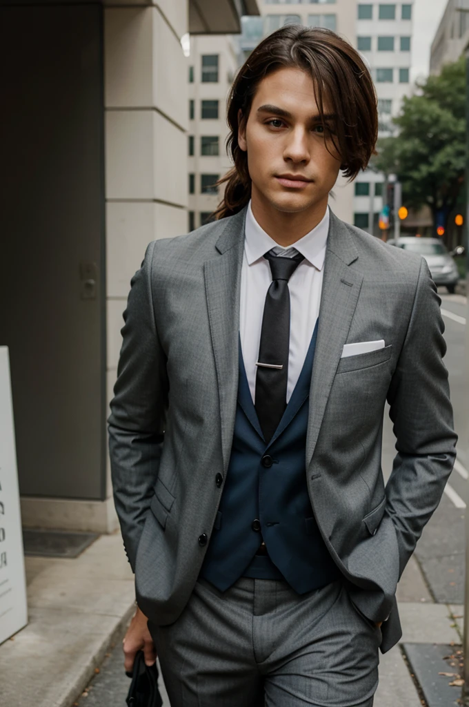 Do not wear a suit and tie, sporty style
