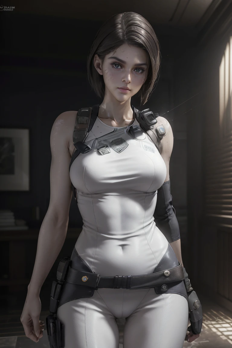 ((best qualityer)), ((work of art)), (detailded:1.4), ........3d, Image of a Alexandra Daddario as cyberpunk woman in white armor,hdr (high-range dynamics),ray tracing,nvidia RTX,extra high resolution,Irreal 5,sub-surface Scattering,PBR Texturing,post-processed,Anisotropic filtering,Depth of field,Maximum clarity and sharpness,Multilayer textures,Albedo and Specular Maps,Surface shading,Accurate simulation of light-material interaction,perfectly proportioned,octane rendering,duotone lighting,large aperture,Low ISO,White balance,the rule of thirds,8K CRU, very sexy, pose sexy,( Alexandra Daddario) sexy suit, naked legs, bare one shoulder, naked confession, (an Alexandra Daddario face), bikinis