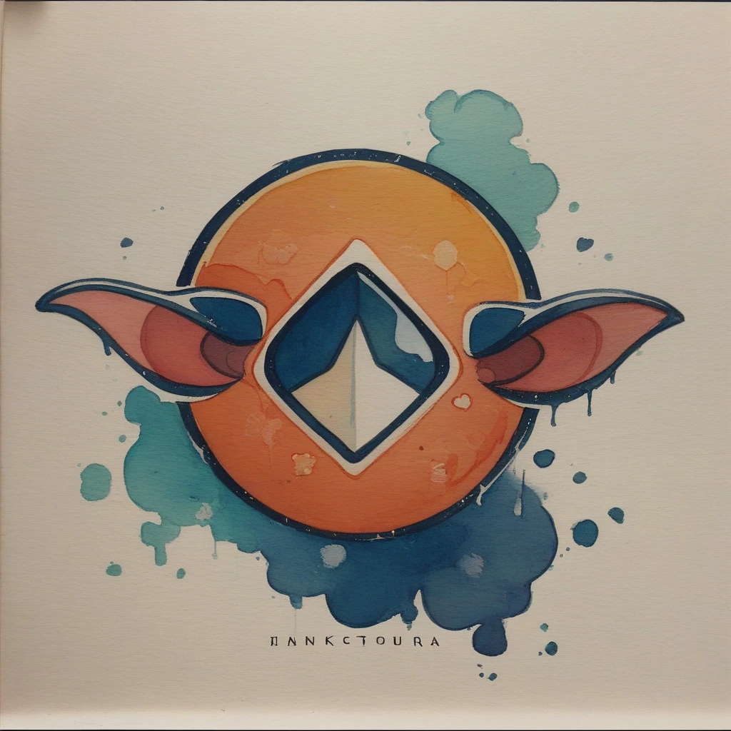 High quality, logo style, watercolor, with 3D effect, as if puff printing. Powerful logo with strong, dark colors, like a "Ramphastos stump". Monochromatic background, by yukisakura, incredible and original colors of the species. Traditional Screen Printing: "Create a t-shirt design with traditional screen printing using layers of solid, overlapping colors."