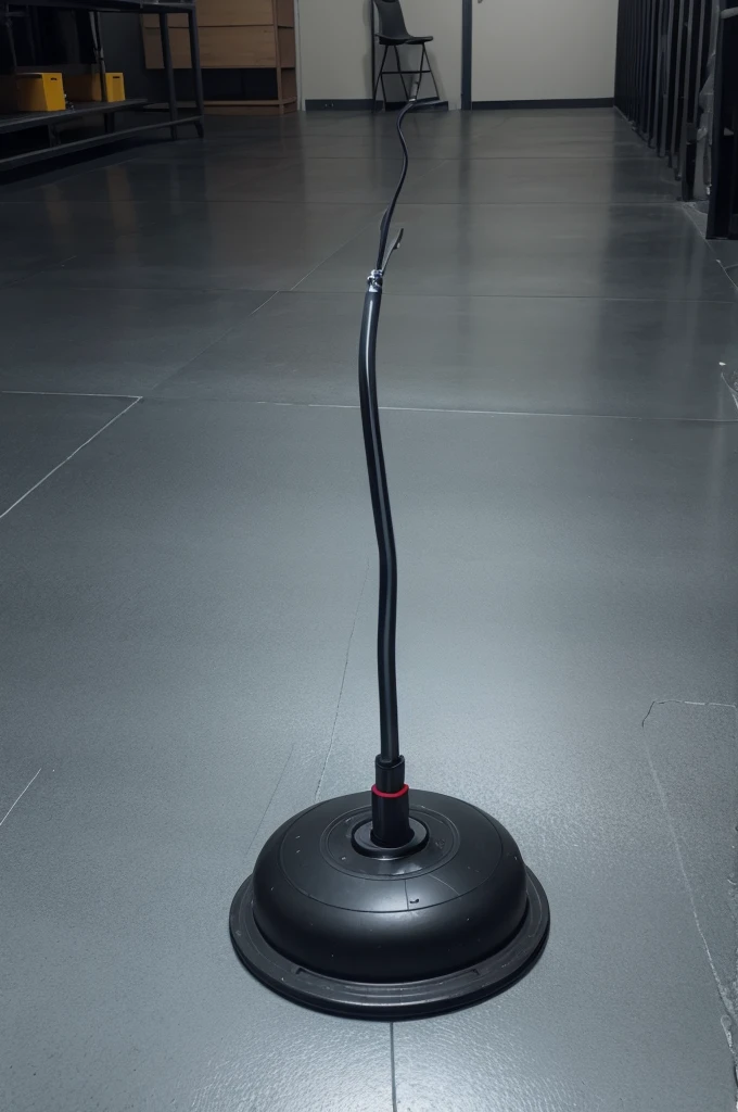 A light, rubber floor