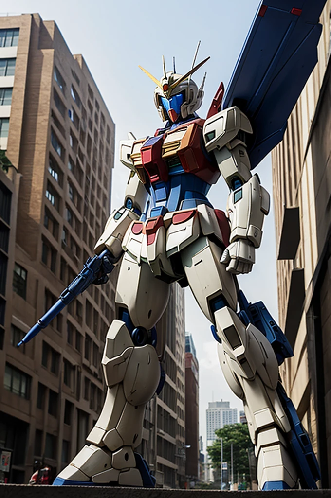 ((best quality)), ((masterpiece)), (detailed), Gundam, City,