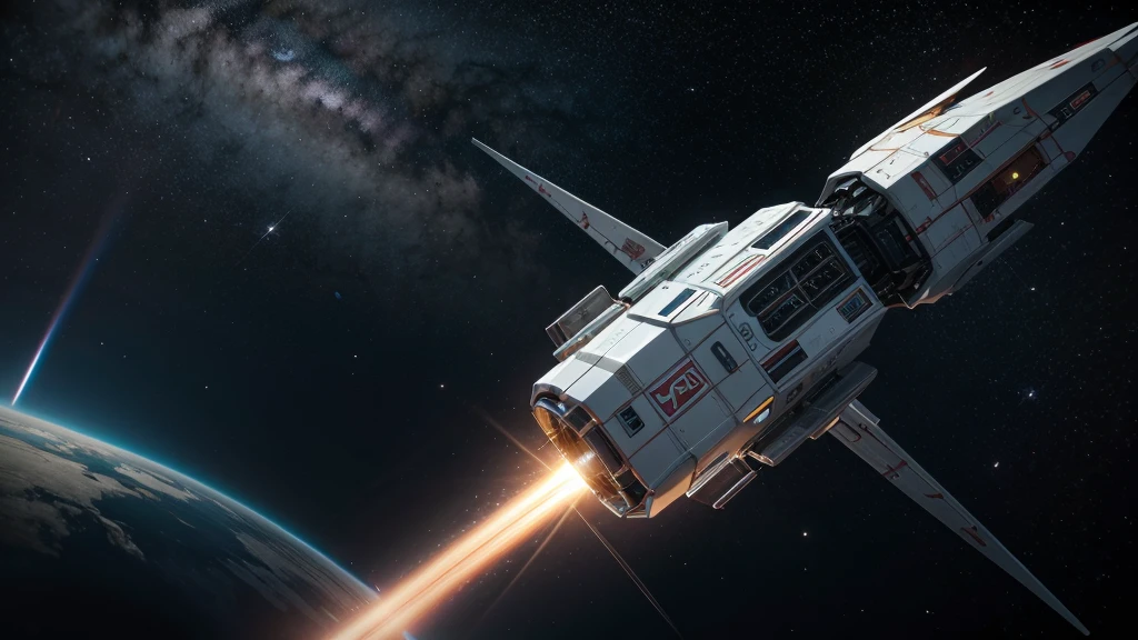 spaceship sticks in space
