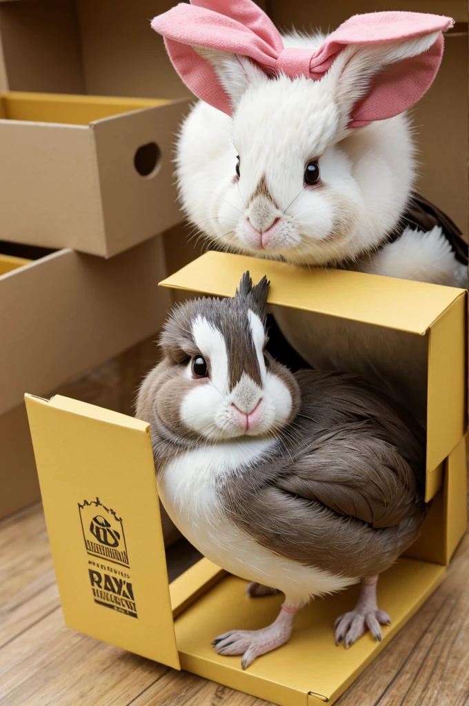 A box bunny y pato lucas