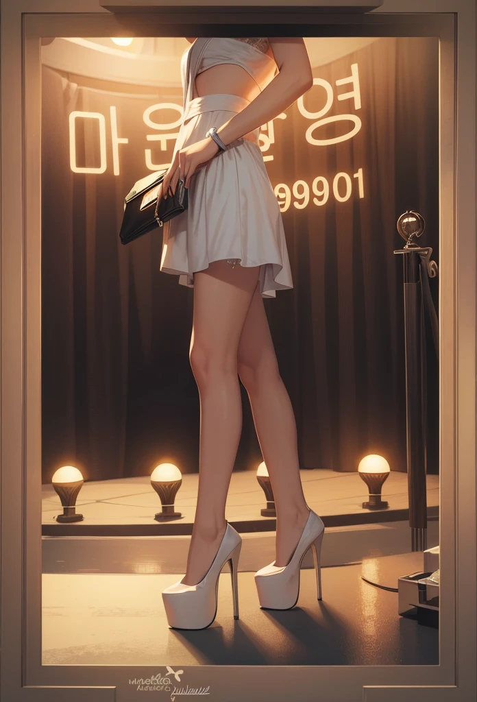 gigantic voluptuous breast, 18 years old, Slim waist, whole body, tone, Close-up of a person wearing a thin white lace robe, Cyberpunk Art by Russell Dongjun Lu, Popular on CGsociety, Light, Divine Light, muscular, Practical, breast)