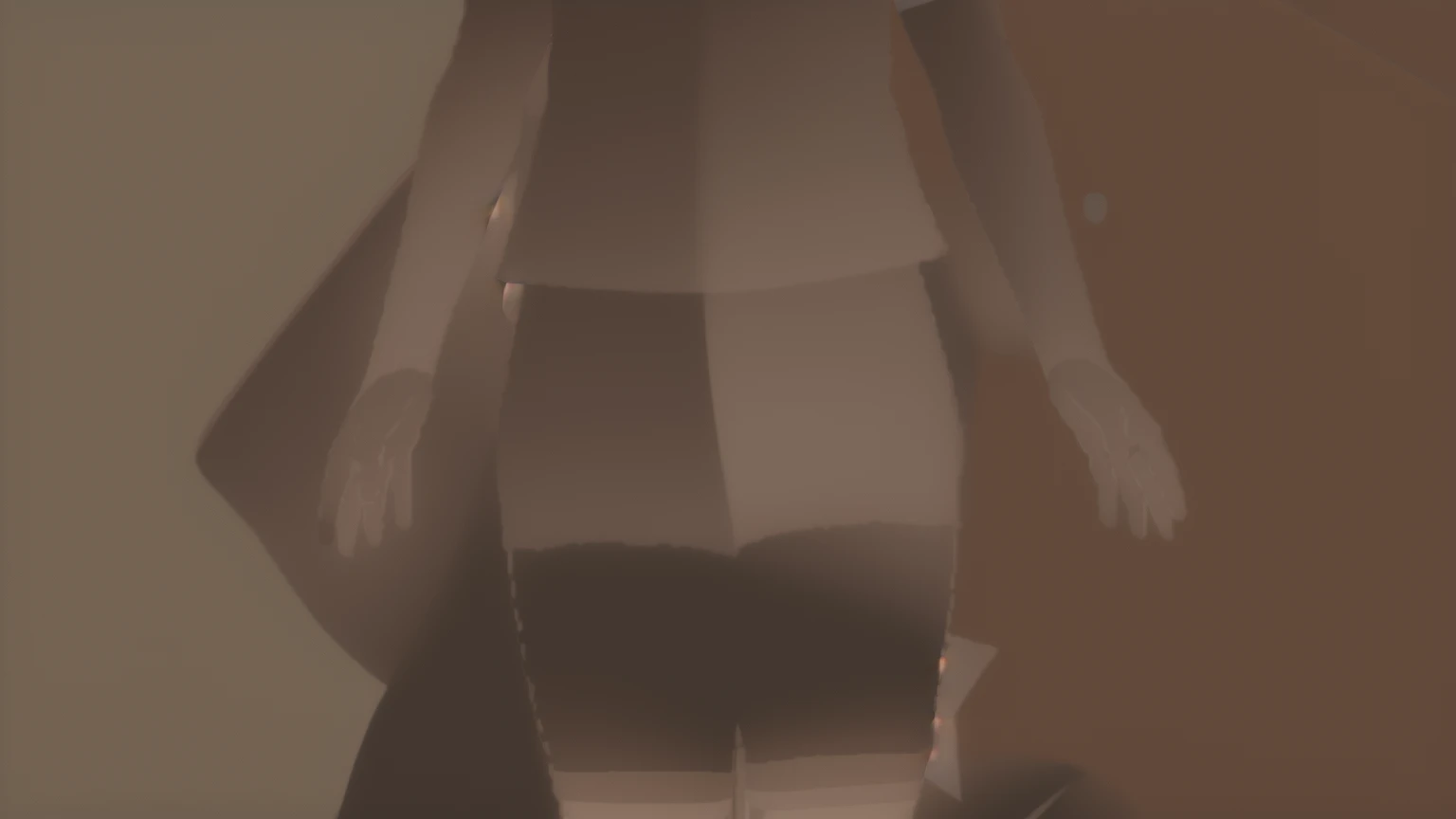 ((best qualityer)), ((work of art)), (detailded), 1 girl,light brown shirt,symbol,black pants,White sneakers,big hair