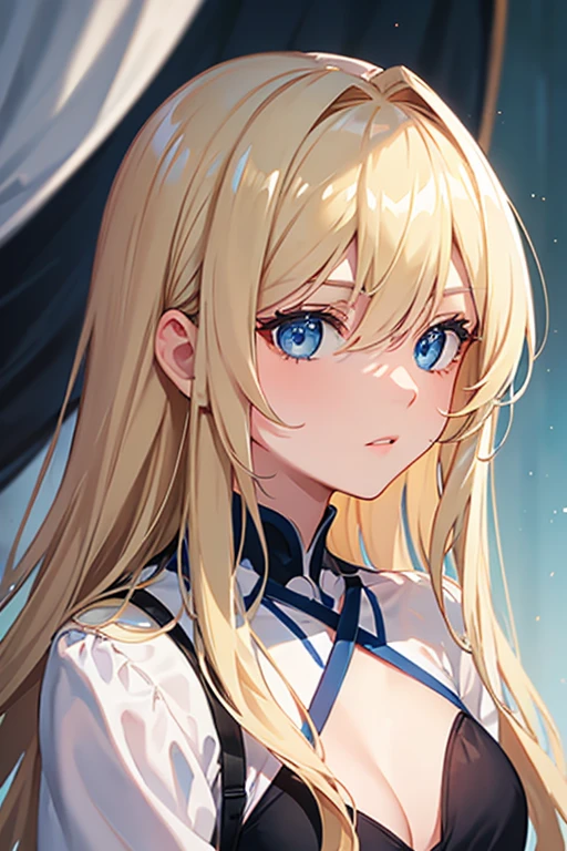 blue eyes, long hair, blonde hair,
