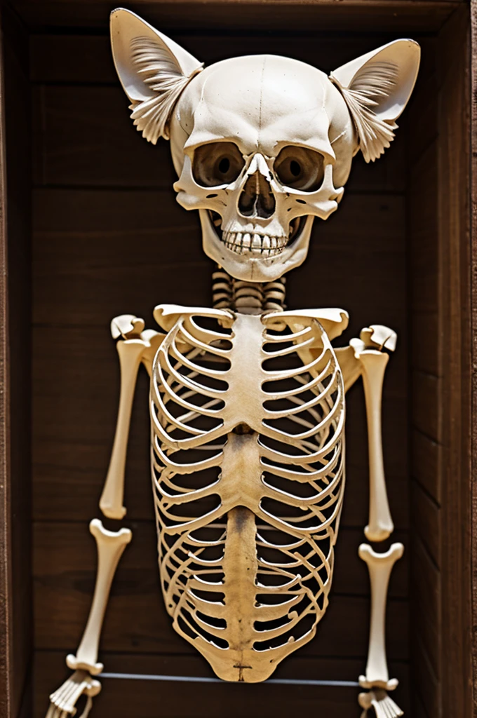 Skeleton of a cat