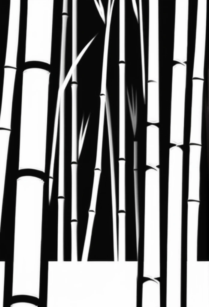 White background
Illustration of a bamboo grove
A design that cuts through the spaces of traditional Japanese streets, such as bamboo bushes and bamboo leaves
Tasteful, Japanese-style design
chic and modern design
monotone
The background is white