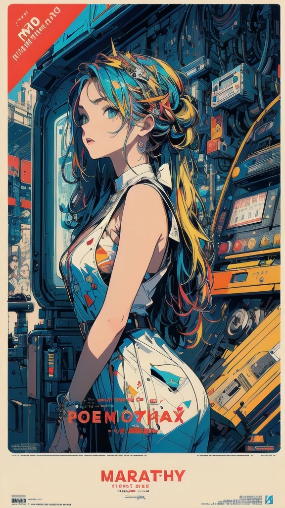 (((masterpiece, highest quality))),(((solo:1.2))),(((1girl:1.2))),32k wallpaper, very detailed, poster, vintage science fiction,(((((geometric cinematic movie poster))))), (bauhaus), shape,(((abstract))),(mid century modern),movie poster,(((((portfolio))))),(((((Close-up))))),(((((bust up))))),((((more various angle)))),(((highlight))),Vast landscape,((((heterochromia)))),(((complete. detailed face))),(((Extremely talented))),(((most complecated machine))),((Overall colorfully))(((text))),(((typography))),(((sentence))),(((Label))),(detailed movie poster),(((((most complicated machine))))),(((genius mechanic))),