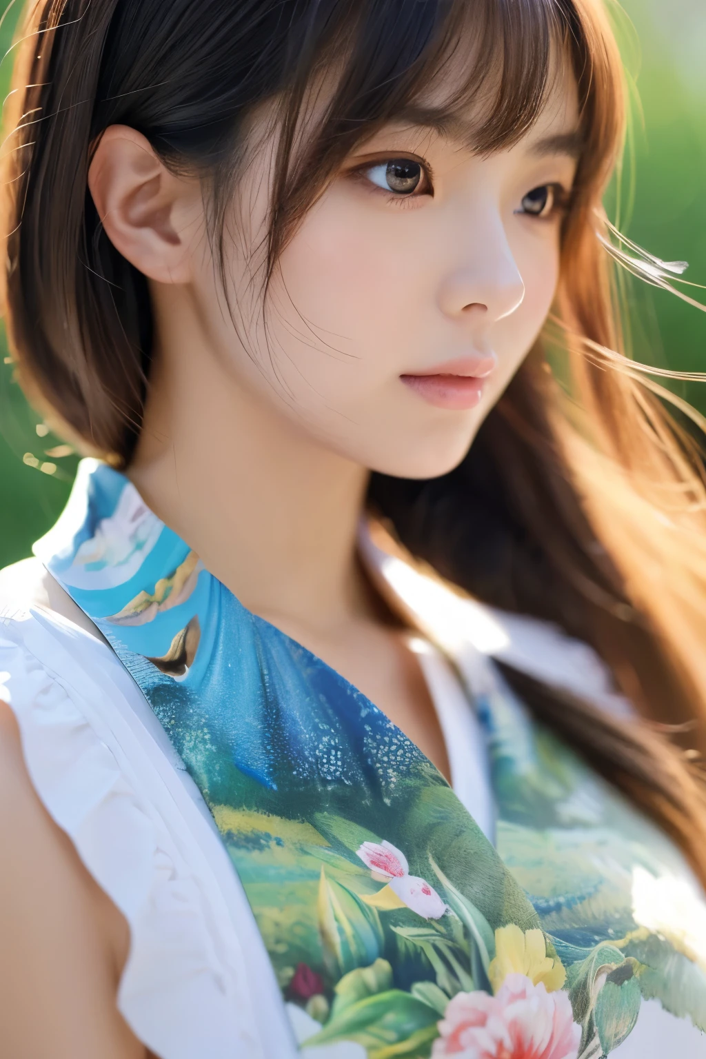 Focus on people。Create and express the best shining composition of the person in a realistic way。((masterpiece))、(((top-quality)))、((ultra-detailliert))、(A hyper-realistic)、(highly detailed CGillustration)、(extremely delicate and beautiful)、Girl a masterpiece、top-quality、Realistic skin feeling、Realistic fabric、We will introduce a realist illustration focusing on the center front of girls with realistic and ultra-detailed eyes.。This is the absolute rule, and the following sentence expresses the image quality。 The greatest painter in human history meets an unparalleled beauty、It is the greatest masterpiece in the history of the Inuiku Ichigo, which depicts the most beautiful figure of a lifetime.。 Create stunning anime artwork that is currently trending on seaStation、Introducing exquisite beauty and seductive aesthetics。