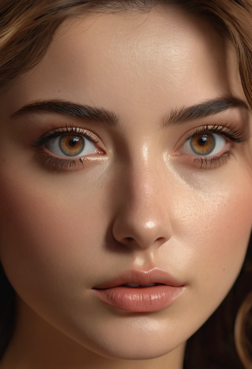 （realist:1.2）,(Masterpiece,of the highest quality)，8k,((Una Women)),20 years old,tight waist,big hips,perfect anatomy, Brown hair, wide,Random hairstyles,Big and beautiful breasts,((Very detailed face and eyes.:1.2))(Beautiful face:1.4)，Beautiful actress face，perfect golden ratio face，Women&#39;Suits、gorgeous,Random sexy poses，smiling、(garter belt,micro mini,secretary)together:1.2