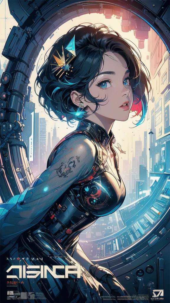 (((masterpiece, highest quality))),(((solo:1.2))),(((1girl:1.2))),32k wallpaper, very detailed, poster, vintage science fiction,(((((geometric cinematic movie poster))))), (bauhaus), shape,(((abstract))),(mid century modern),movie poster,(((((portfolio))))),(((((Close-up))))),(((((bust up))))),((((more various angle)))),(((highlight))),Vast landscape,((((heterochromia)))),(((complete. detailed face))),(((Extremely talented))),(((most complecated machine))),((Overall colorfully))(((text))),(((typography))),(((sentence))),(((Label))),(detailed movie poster),(((((most complicated machine))))),(((genius mechanic))),