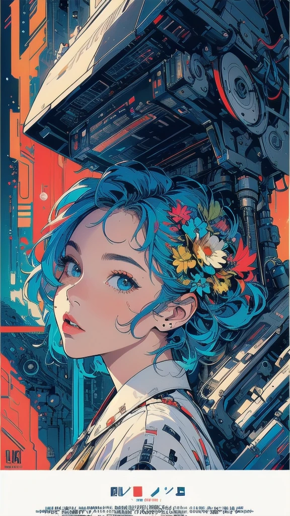 (((masterpiece, highest quality))),(((solo:1.2))),(((1girl:1.2))),32k wallpaper, very detailed, poster, vintage science fiction,(((((geometric cinematic movie poster))))), (bauhaus), shape,(((abstract))),(mid century modern),movie poster,(((((portfolio))))),(((((Close-up))))),(((((bust up))))),((((more various angle)))),(((highlight))),Vast landscape,((((heterochromia)))),(((complete. detailed face))),(((Extremely talented))),(((most complecated machine))),((Overall colorfully))(((text))),(((typography))),(((sentence))),(((Label))),(detailed movie poster),(((((most complicated machine))))),(((genius mechanic))),