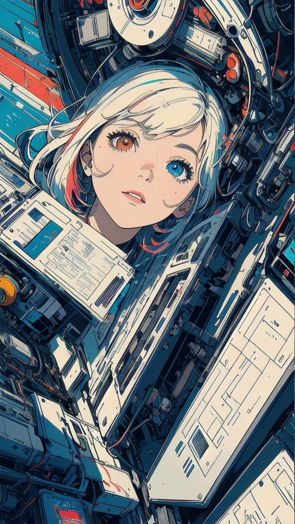 (((masterpiece, highest quality))),(((solo:1.2))),(((1girl:1.2))),32k wallpaper, very detailed, poster, vintage science fiction,(((((geometric cinematic movie poster))))), (bauhaus), shape,(((abstract))),(mid century modern),movie poster,(((((portfolio))))),(((((Close-up))))),(((((bust up))))),((((more various angle)))),(((highlight))),Vast landscape,((((heterochromia)))),(((complete. detailed face))),(((Extremely talented))),(((most complecated machine))),((Overall colorfully))(((text))),(((typography))),(((sentence))),(((Label))),(detailed movie poster),(((((most complicated machine))))),(((genius mechanic))),