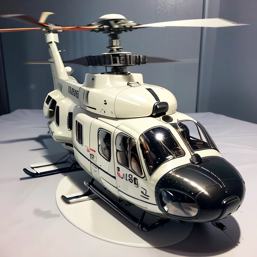 best quality, ultra-detailed, realistic, (transport helicopter, UH-60:1.3), (sushi:1.0),