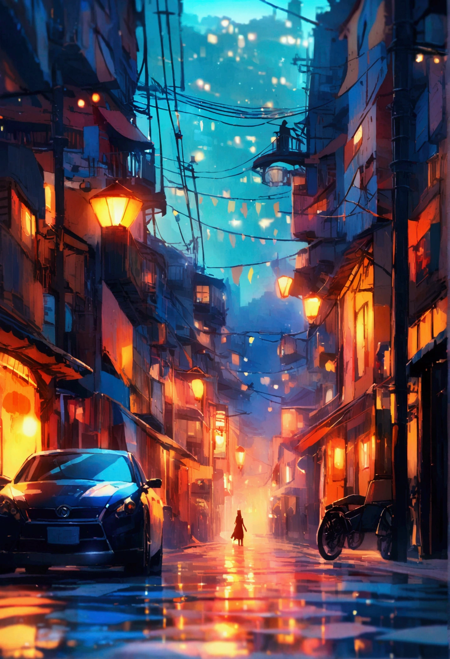 City night silhouette