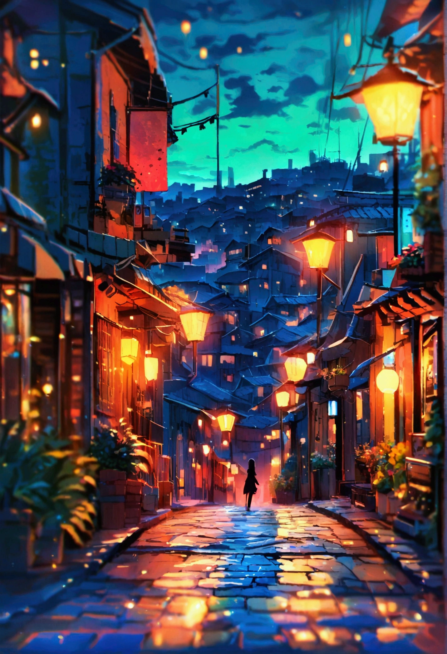 City night silhouette