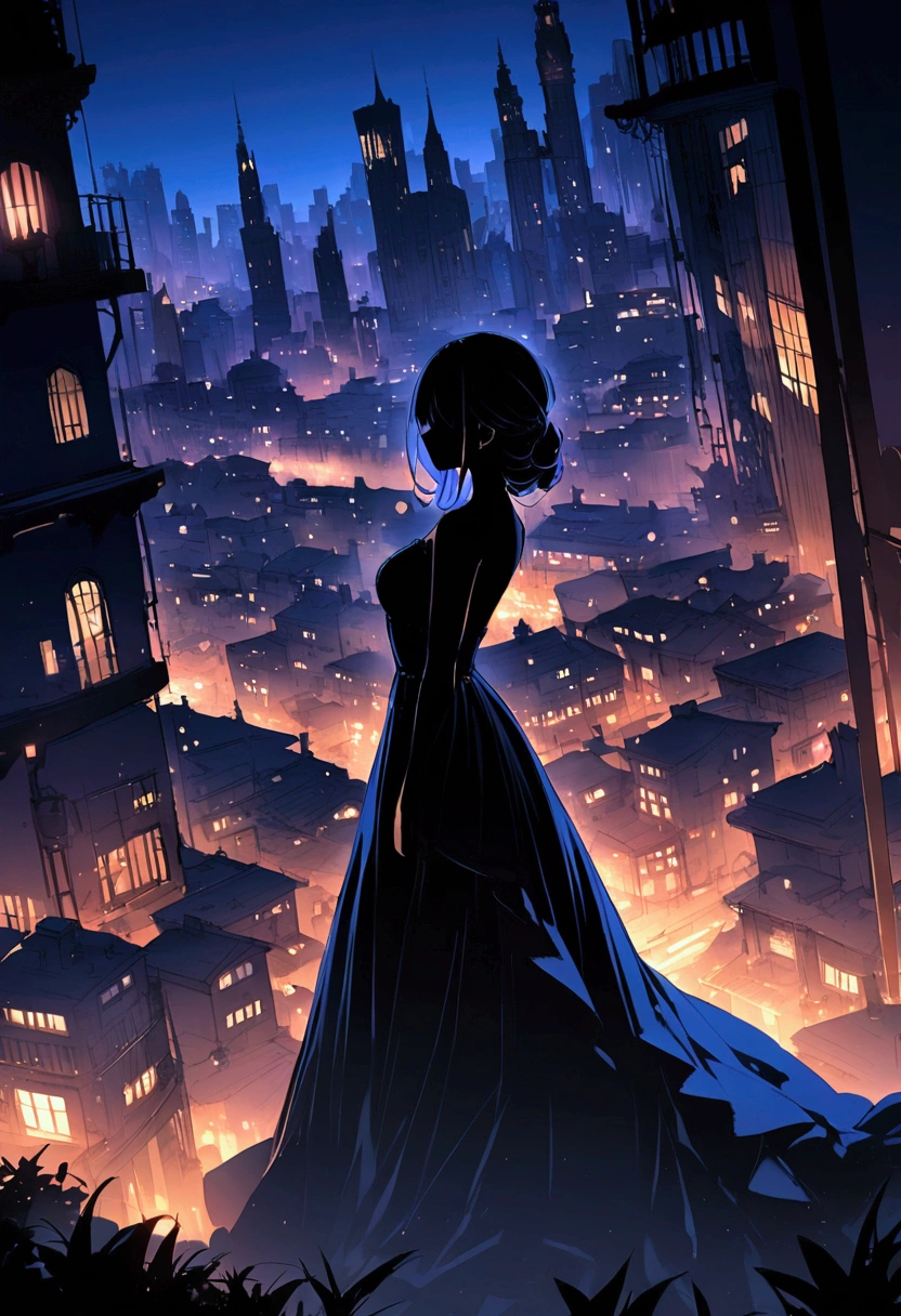 City night silhouette