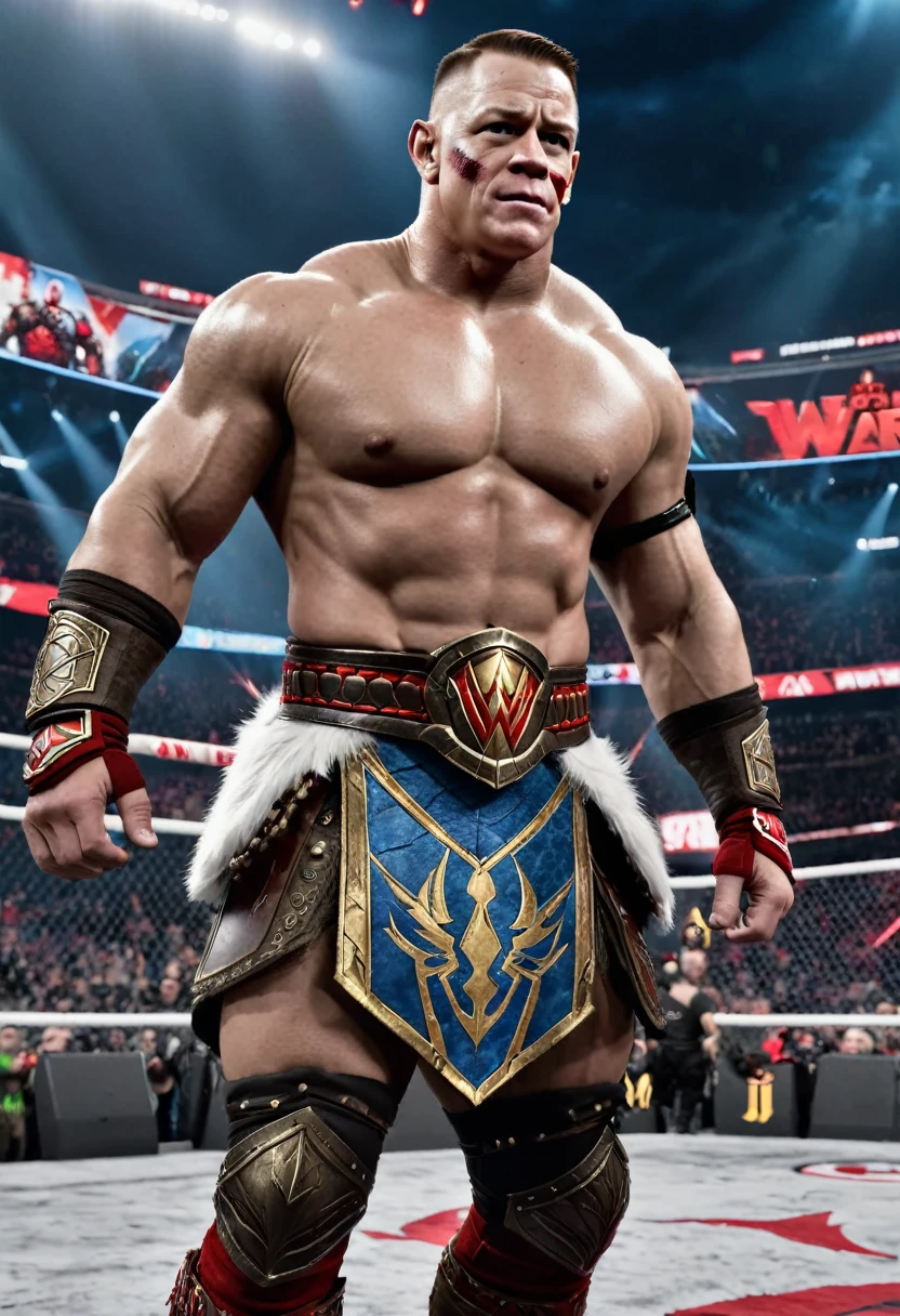 John Cena in god of war costume