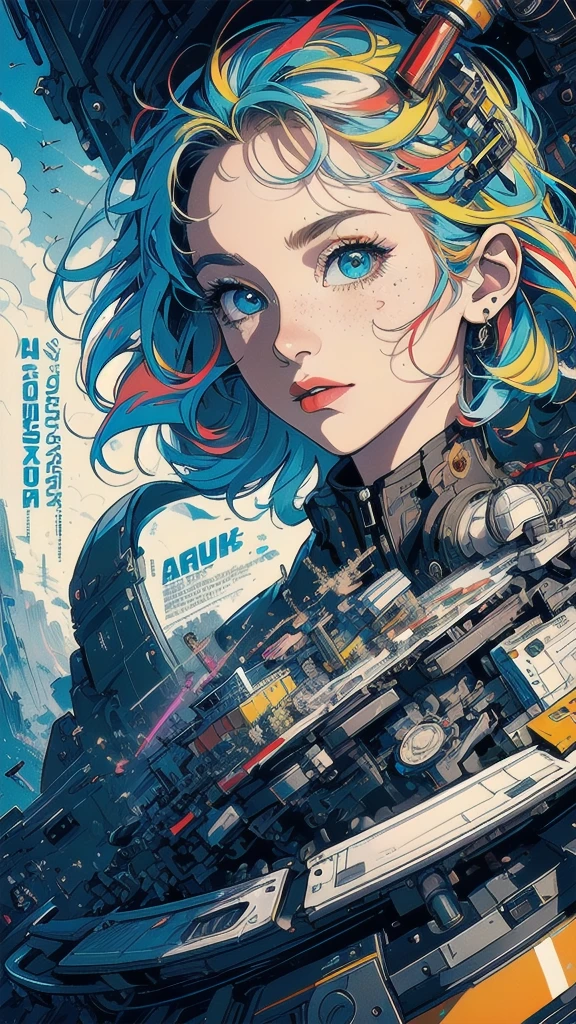 (((masterpiece, highest quality))),(((solo:1.2))),(((1girl:1.2))),32k wallpaper, very detailed, poster, vintage science fiction,(((((geometric cinematic movie poster))))), (bauhaus), shape,(((abstract))),(mid century modern),movie poster,(((((portfolio))))),(((((Close-up))))),(((((bust up))))),((((more various angle)))),(((highlight))),Vast landscape,((((heterochromia)))),(((complete. detailed face))),(((Extremely talented))),(((most complecated machine))),((Overall colorfully))(((text))),(((typography))),(((sentence))),(((Label))),(detailed movie poster),(((((most complicated machine))))),(((genius mechanic))),