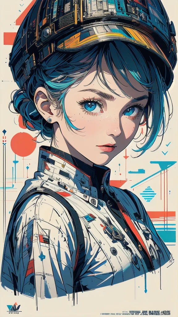 (((masterpiece, highest quality))),(((solo:1.2))),(((1girl:1.2))),32k wallpaper, very detailed, poster, vintage science fiction,(((((geometric cinematic movie poster))))), (bauhaus), shape,(((abstract))),(mid century modern),movie poster,(((((portfolio))))),(((((Close-up))))),(((((bust up))))),((((more various angle)))),(((highlight))),Vast landscape,((((heterochromia)))),(((complete. detailed face))),(((Extremely talented))),(((most complecated machine))),((Overall colorfully))(((text))),(((typography))),(((sentence))),(((Label))),(detailed movie poster),(((((most complicated machine))))),(((genius mechanic))),