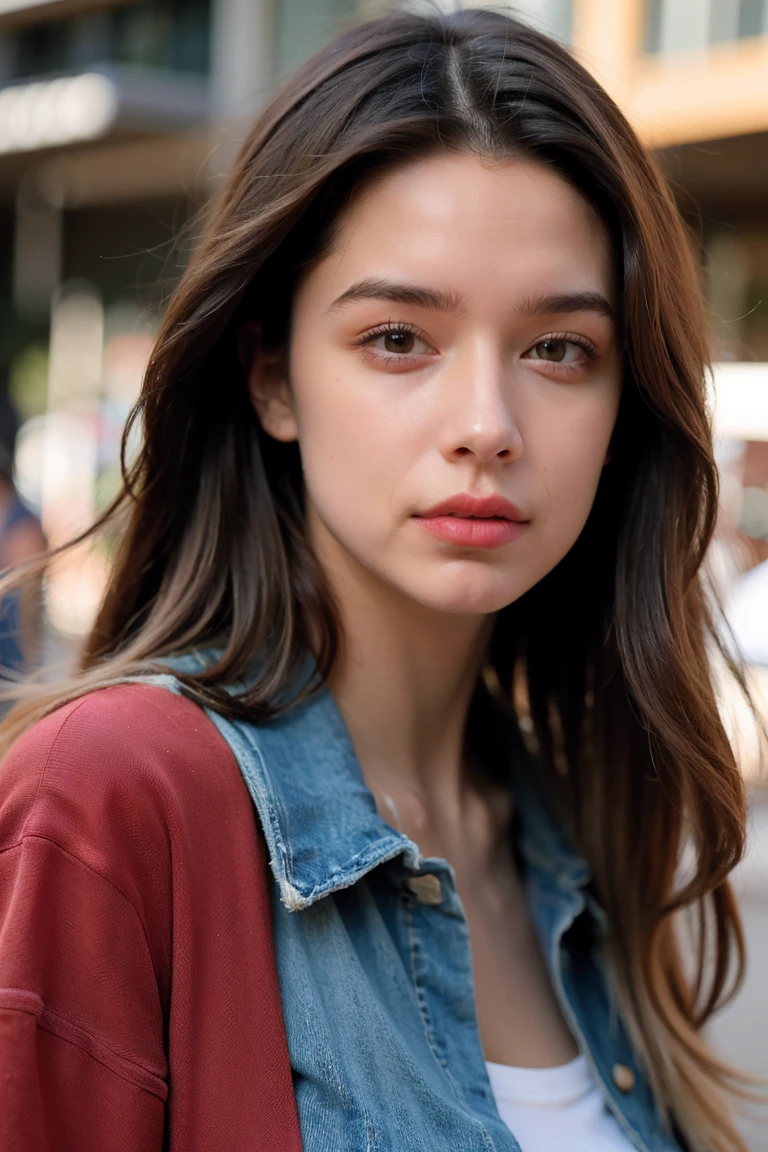 melissa Benoist, 8k, best quality, real image, intricate detail, ultra-detail, ultra-high resolution, depth field, (realistic, realistic: 1.2), masterpiece, photo 1girl, supergirl, injured, superhero, realistic, torn clothes, red kimono, (dirty, bruised, blood: 1.3), blue eyes, blonde, long hair, serious, angry, solo, (exposed torn clothes, torn clothes: 1.3), ruined city background, best quality, realistic, Realism, (complex details: 1.2), (fine details), (movie light), clear lines, sharp focus, realistic face, detailed beautiful face