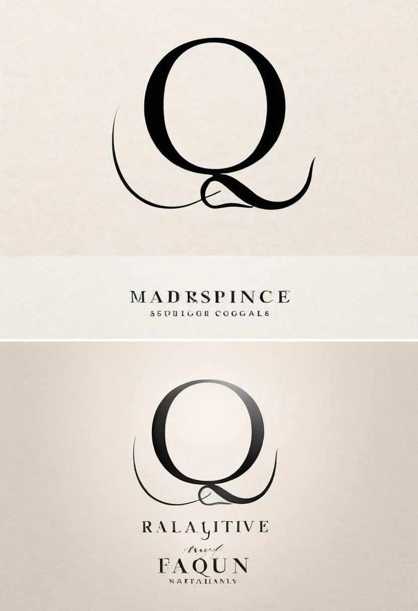 (logo design) Create a unique and elegant logo for my brand by combining the stylized letters "Q" and "L" with the image of an eyelash. Requirements: Style: Modern and sophisticated with a harmonious blend of text and image. Letters: Creative design of "Q" and "L" using flowing lines; easily recognizable. Eyelash: Integrate naturally with the letters; detailed and delicate. Colors: Elegant tones like black, gray, or nude; optional accent color. Application: Versatile for use on websites, packaging, business cards, and ads. Inspiration: Refer to high-end cosmetics or fashion brand logos. Objective: Design a visually appealing and unique logo that conveys sophistication, is easily recognizable, and makes a strong impression.