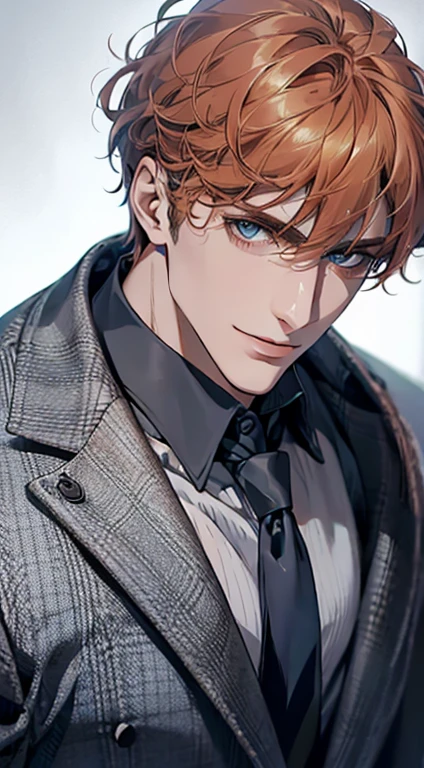 (best quality,4k,8k,highres,masterpiece:1.2),ultra-detailed,(realistic,photorealistic,photo-realistic:1.37),1 man,31 years old,mature man,very handsome,without expression,smile,short grey b
Orange hair,blue eyes,penetrating gaze,perfect face without errors,imposing posture,businessman,office background,cinematic lighting,hdr image
