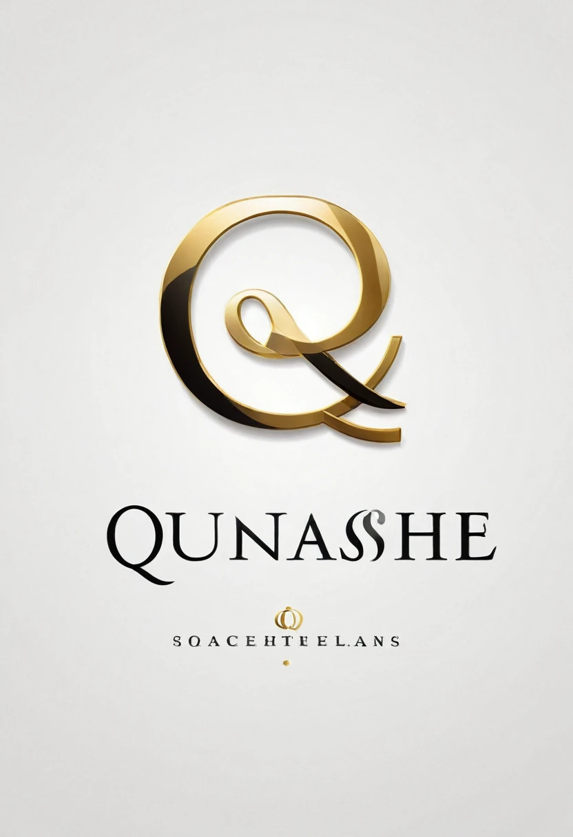 (logo style) Style: Modern, elegant, sophisticated
Primary colors: Black, white, gold (or silver)
Design requirements:
Combine the letter "Q" and the eyelash symbol harmoniously.
The letter "Q" should be prominent and clear.
The eyelash symbol should be creatively integrated into the letter "Q".
The rest of the "Quinlash" should use an elegant, readable font.
The logo should reflect the professionalism and sophistication of the beauty brand.
Consider adding shadow effects or gradients to create depth and emphasis.