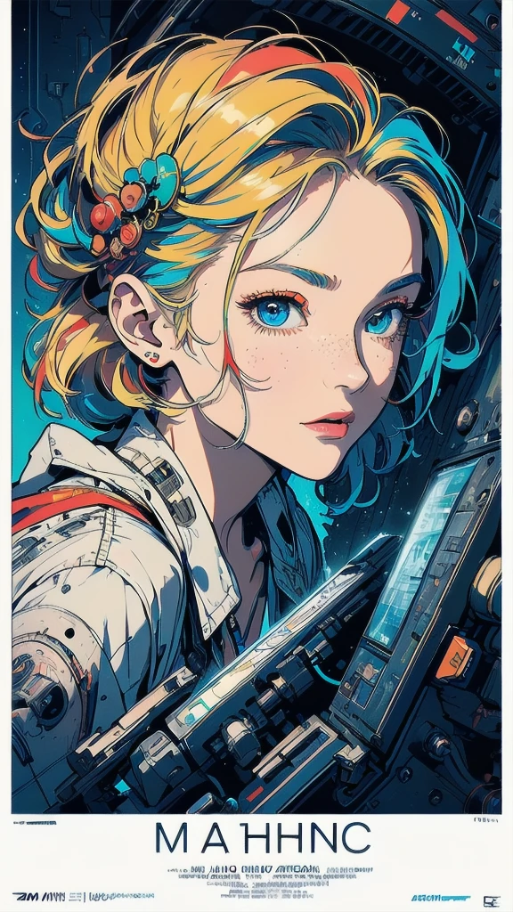 (((masterpiece, highest quality))),(((solo:1.2))),(((1girl:1.2))),32k wallpaper, very detailed, poster, vintage science fiction,(((((geometric cinematic movie poster))))), (bauhaus), shape,(((abstract))),(mid century modern),movie poster,(((((portfolio))))),(((((Close-up))))),(((((bust up))))),((((more various angle)))),(((highlight))),Vast landscape,((((heterochromia)))),(((complete. detailed face))),(((Extremely talented))),(((most complecated machine))),((Overall colorfully))(((text))),(((typography))),(((sentence))),(((Label))),(detailed movie poster),(((((most complicated machine))))),(((genius mechanic))),zombie