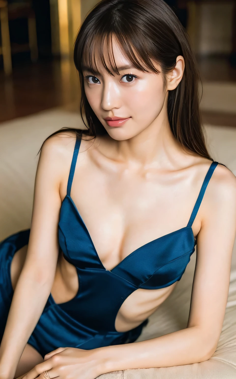 (Highest quality,4K,8K,High resolution,masterpiece:1.2),Very detailed,(Realistic,photoRealistic,photo-Realistic:1.37),Beautiful woman,28 years old,Beautiful eyes and lips,young woman,Attractive appearance,Natural Beauty,Slim figure,long flowing hair,Elegant Dresses,Graceful posture,Soft lighting,Warm color palette,Subtle Shadows,Sublime atmosphere,Studio shot,High fashion portrait,smile,Vibrant colors,Delicate features,Fine texture,Accurate skin tone,Silky smooth skin,Shiny Hair,HDR Effects,Sharp focus,Dreamy Background,Vibrant dreamy colors,Stylish makeup,Confident expression,Trendy Accessories,Strong gaze,Perfect symmetry,Breathtakingly beautiful,Classic beauty,Ageless charm,A captivating presence,Brilliant and shining, Captivating Charm, Tina Kawasaki