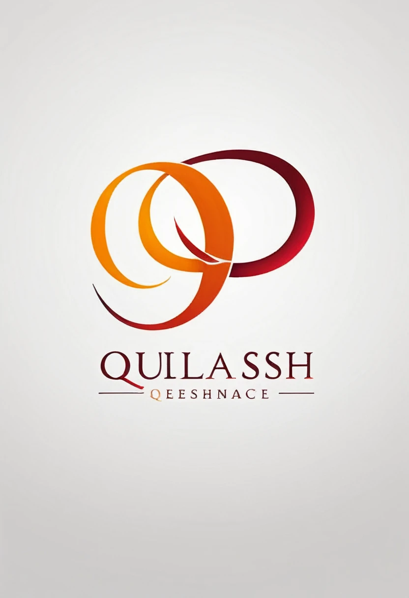 (flat style logo design) Style: Modern, elegant, sophisticated
Primary colors: red, orange,
Design requirements:
Combine the letter "Q" and the eyelash symbol harmoniously.
The letter "Q" must be soft and luxuriously stylized to match the eyelashes
The eyelash symbol should be creatively integrated into the letter "Q".
The rest of the "Quinlash" should use an elegant, readable font.
The logo should reflect the professionalism and sophistication of the beauty brand.
Consider adding shadow effects or gradients to create depth and emphasis.