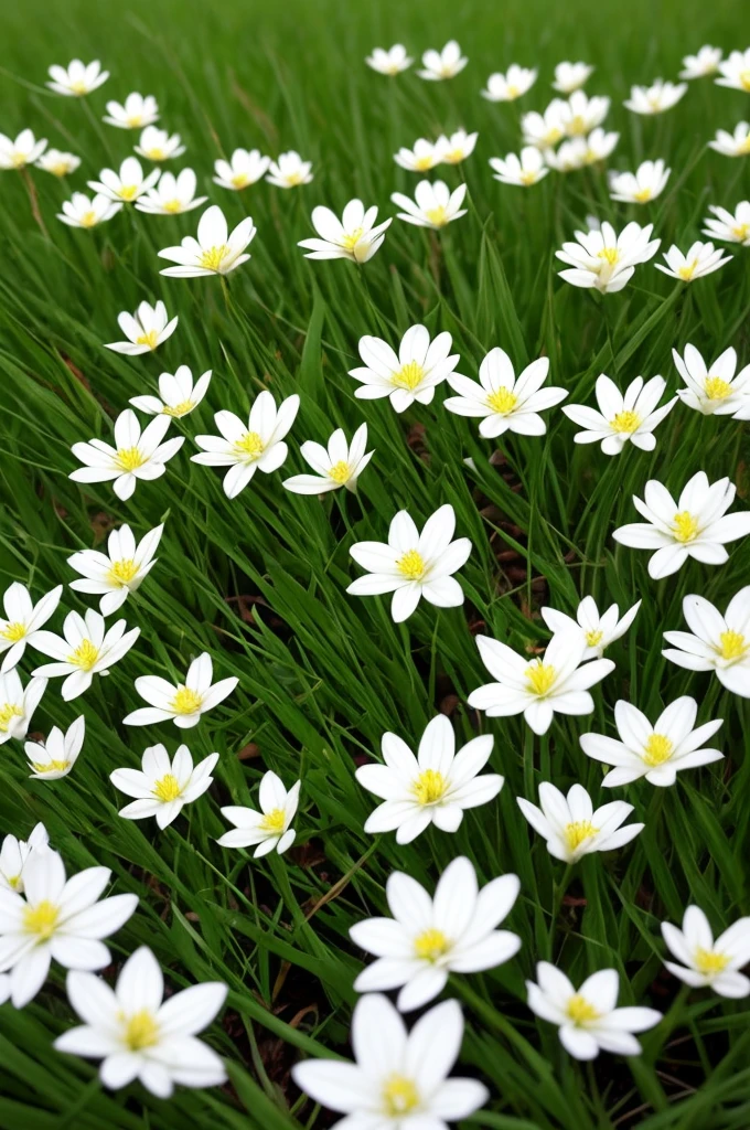there are many white flowers that are growing in the grass, a macro photograph by Igor Zenin, flickr, art nouveau, extremely beautiful and ethereal, glowing flowers, luminous flowers, ethereal!!!!!!!, ethereal beauty, pale green glow, glowing delicate flower, magical flowers, incredibly ethereal, beautiful!!!!!!!!!, glowing neon flowers, pale green backlit glow, very ethereal