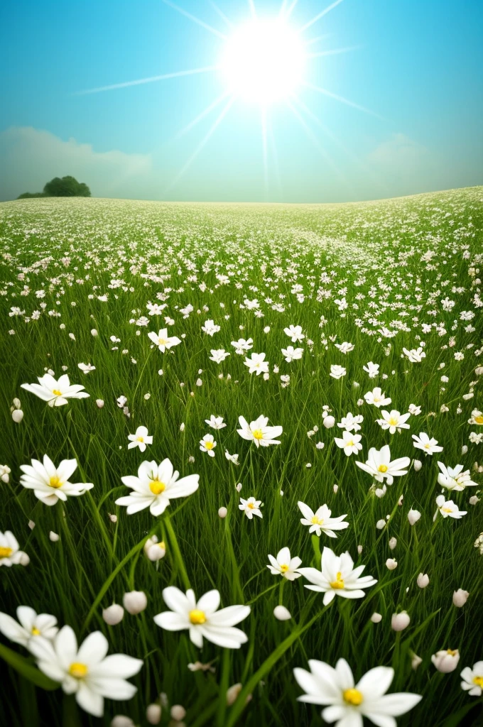 there are many white flowers that are growing in the grass, a macro photograph by Igor Zenin, flickr, art nouveau, extremely beautiful and ethereal, glowing flowers, luminous flowers, ethereal!!!!!!!, ethereal beauty, pale green glow, glowing delicate flower, magical flowers, incredibly ethereal, beautiful!!!!!!!!!, glowing neon flowers, pale green backlit glow, very ethereal
