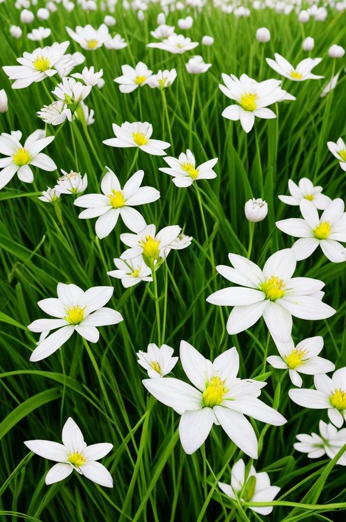 there are many white flowers that are growing in the grass, a macro photograph by Igor Zenin, flickr, art nouveau, extremely beautiful and ethereal, glowing flowers, luminous flowers, ethereal!!!!!!!, ethereal beauty, pale green glow, glowing delicate flower, magical flowers, incredibly ethereal, beautiful!!!!!!!!!, glowing neon flowers, pale green backlit glow, very ethereal