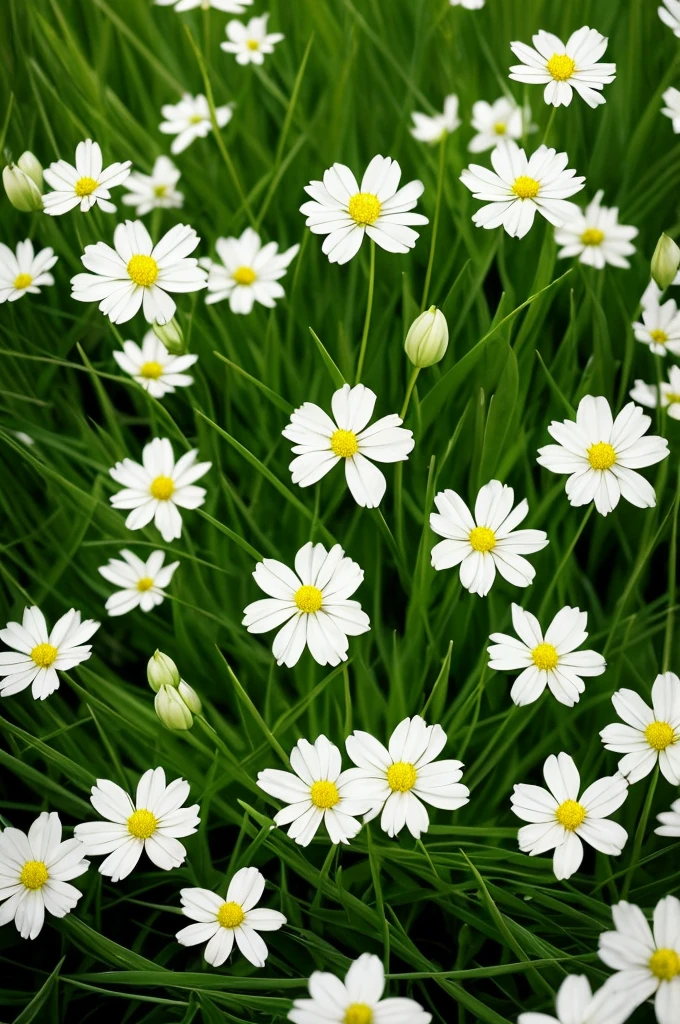there are many white flowers that are growing in the grass, a macro photograph by Igor Zenin, flickr, art nouveau, extremely beautiful and ethereal, glowing flowers, luminous flowers, ethereal!!!!!!!, ethereal beauty, pale green glow, glowing delicate flower, magical flowers, incredibly ethereal, beautiful!!!!!!!!!, glowing neon flowers, pale green backlit glow, very ethereal